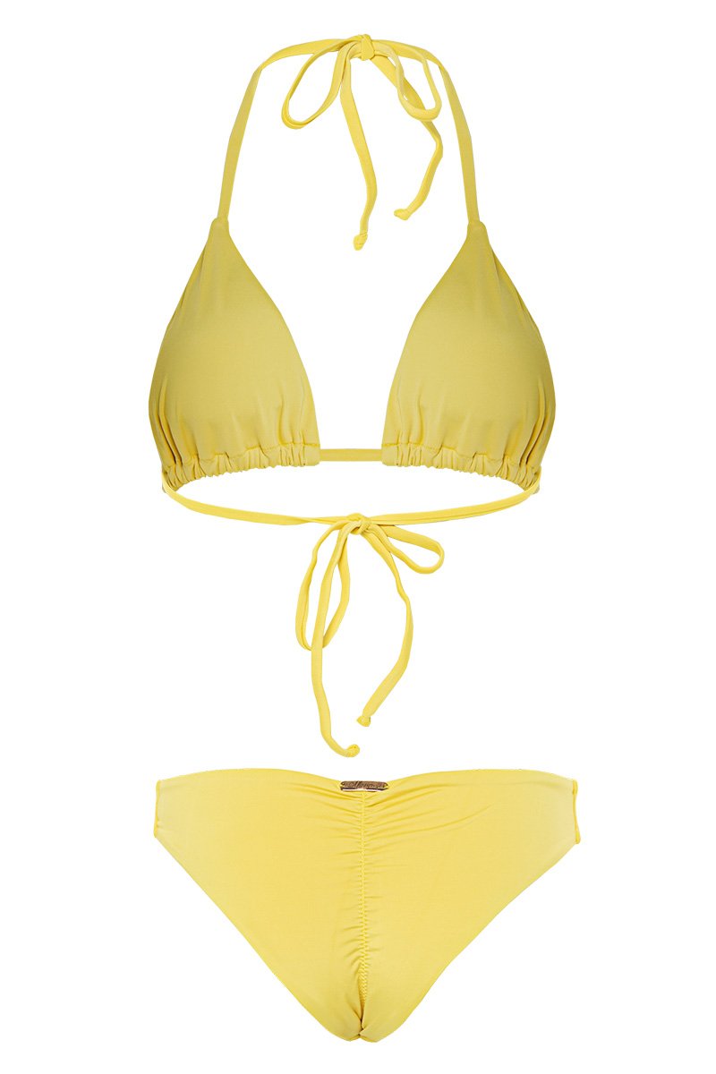 bikini bronceador básico amarillo