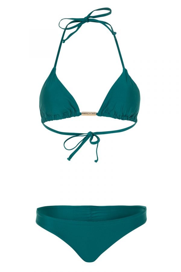 bikini bronceador básico esmeralda