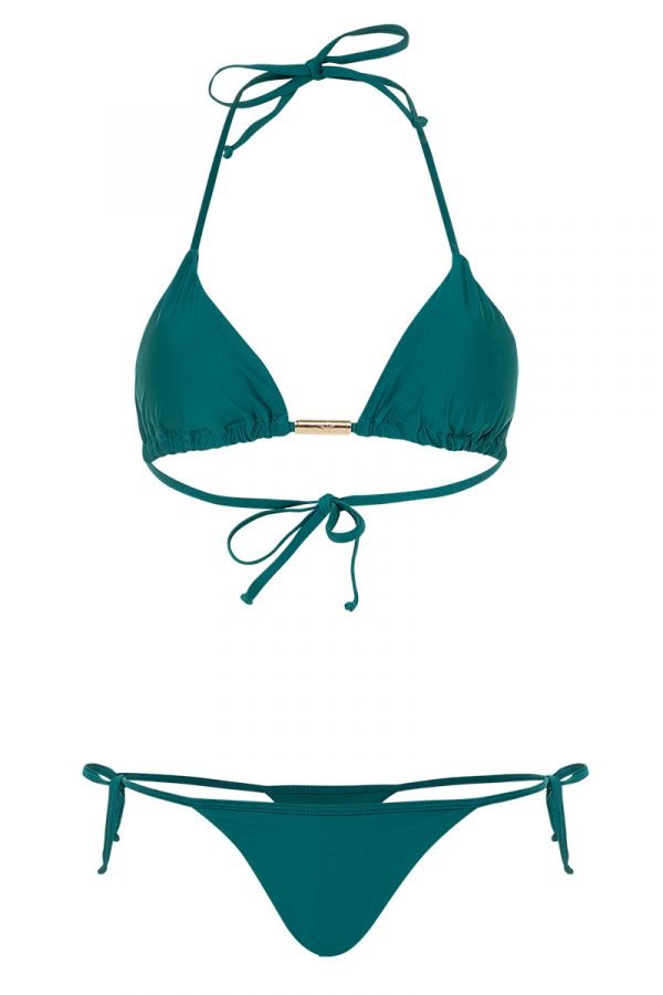 bikini bronceador básico esmeralda