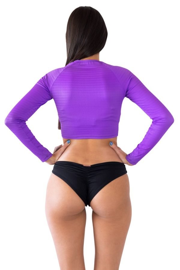 Ale Morado Long Sleeve Crop Top
