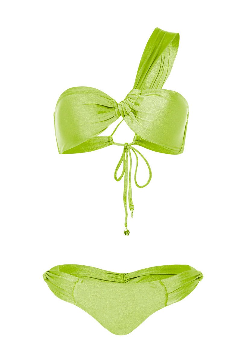 Amelie Verde Manzana Bikini Bronceador