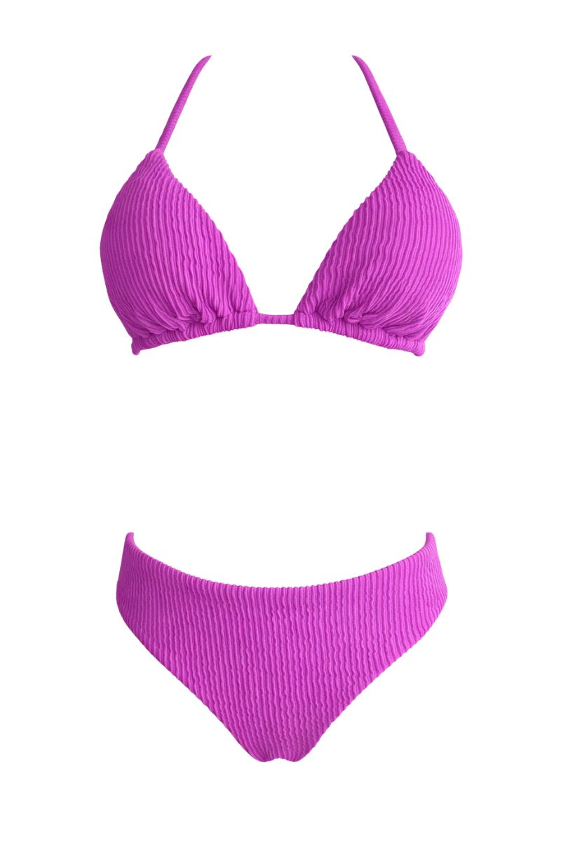 Arena Morado Bikini Bronceador