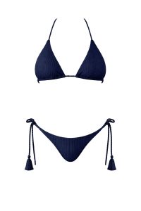 azul noche riviera bikini bronceador