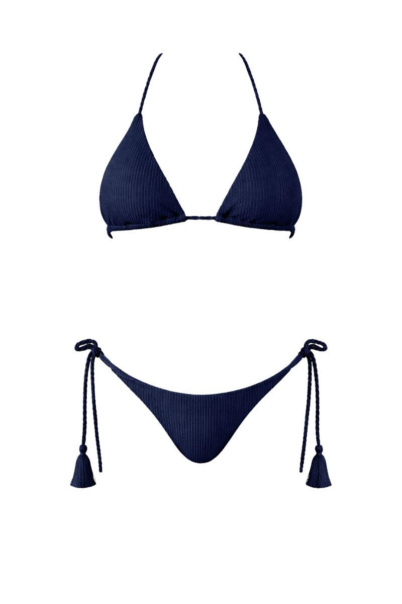 azul noche riviera bikini bronceador
